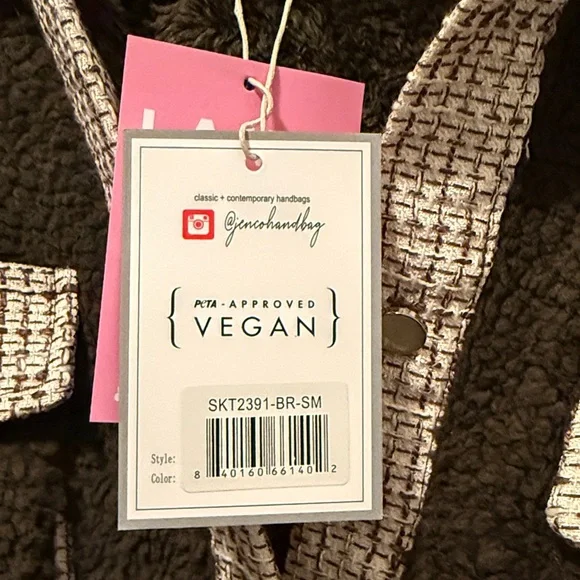 Cozy Brown Sherpa Tweed Jacket NEW S/M - Picture 7 of 9